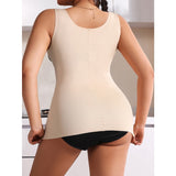 Shapewear tank top supports the chest tightens the abdomen