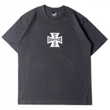 Hip-hop t-shirts: american high street style, short sleeve, letter print, casual, loose fit, crew neck t-shirt