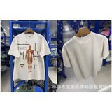 saint m t shirts s.m cartoon print crew neck pullover short sleeve top