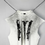 saint m t shirts s.m character print limited edition pullover casual tank top