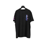 Ch hip-hop t shirts chchro short-sleeved stylish logo sanskrit letter niche styleprintingloosecasualpure cotton american style heavy weight
