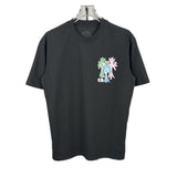 Ch hip-hop t shirts american chcouple rainbow ink horseshoe sanskrit cross logo high street