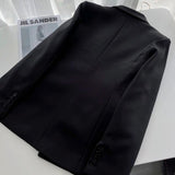 Women Suits Loose Casual Black Blazer