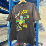 saint m t shirts s.m cartoon series graphic crewneck pullover short sleeve t-shirt