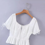 Women Dresses Spring/Summer Embroidery Hollow Dress Sexy Skirt (Xds0414)