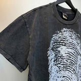 SAINT MICHAEL Vintage T Shirt Direct Spray Washing Water Old Short Sleeve