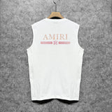 Amiri tank top with crayon horizontal stripes printing