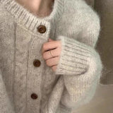 Women Knitted Cardigan Autumn Knitted Cardigan Sweater Coat
