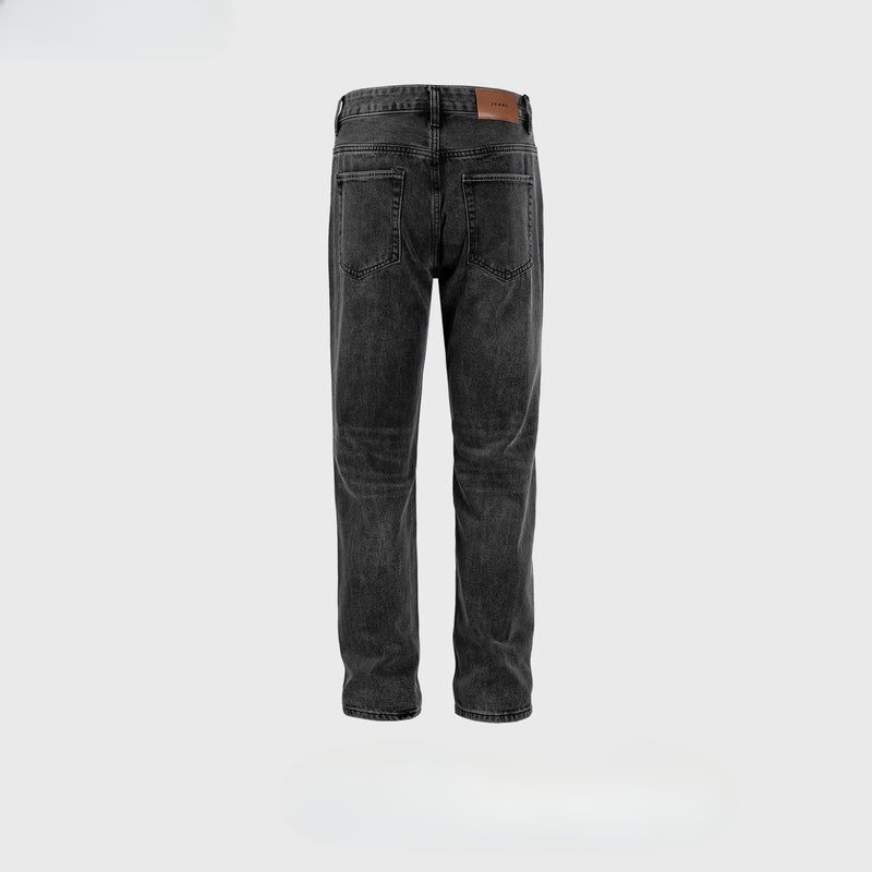 MIJKO Men's Vintage Pants MIJKO Washed Old Trousers Men's and Women's Slim-fit Straight Jeans