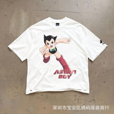 saint m t shirts s.m cartoon series graphic crewneck pullover short sleeve t-shirt