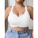 Full figure bra women's push-up lace