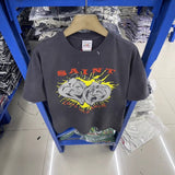 saint m t shirts s.m cartoon series graphic crewneck pullover short sleeve t-shirt