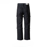 MIJKO Men's Vintage Pants MIJKO Men's Women's Autumn and Winter Zipper Pants Jeans