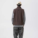 Unisex Jacket Autumn Stand Collar Sleeveless Frock Vest