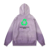 Vetements Hoodie VTM embroidered letters destroyed gradient loose hoodie