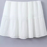 Women Dresses Summer Embroidered Square Collar Slimming Sling Dress (Xds0414)