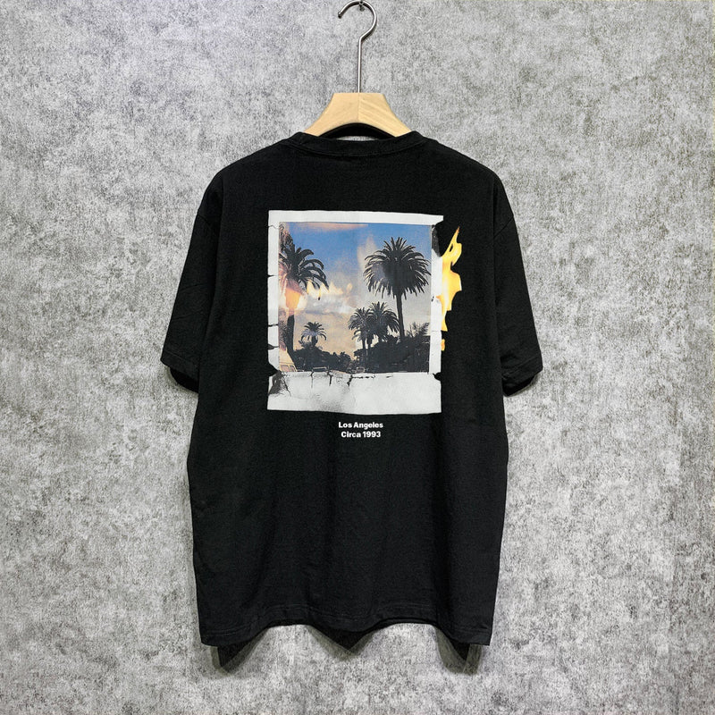 Gallery Dept T Shirt Retro Printed Loose Short-Sleeved Shirt