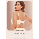 Full figure bra - wireless lace lightly lined