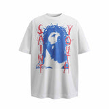 SAINT MICHAEL Vintage T Shirt Crew Neck Short Sleeve