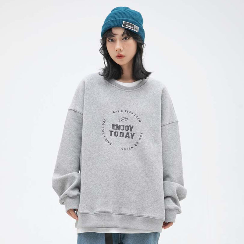 Unisex Hoodie Autumn Embroidery Sweatshirt