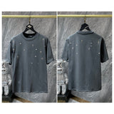 Ch hip-hop t shirts ch gypsophila cross short sleeve loosecasualpure cotton american heavy weight