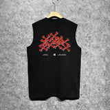 Amiri tank top tokyo bones print