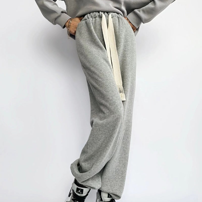 Women Sweatpants Wide Leg Pants Straight-Leg Pants Loose Trousers