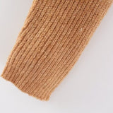 Women Sweater Knitwear Sweater Coat Women's Short Spring and Autumn Doll Collar Knitted Cardigan