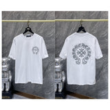 Ch hip-hop t shirts ch kroma hoof sanskrit cross embroider hand-painted short-sleeved loosecasual high street