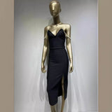 Women Dresses Pearl Suspender Bandage Dress Sexy Party Dress Dress (Ont0408)