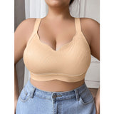 Full figure bra women's push-up lace