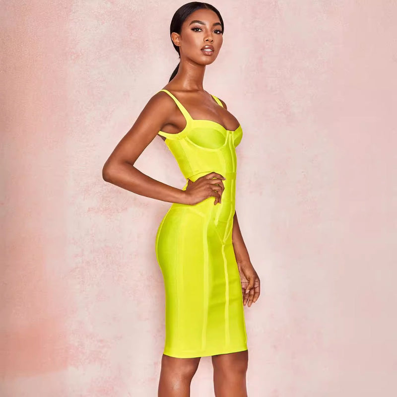 Women Dresses Bandage Dress Sexy Sling Dress Party Dress (Ont0408)