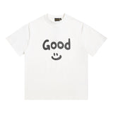 Drew house tshirt r d@ew smiley face letter graphic crew neck short sleeve tee