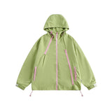 Unisex Jacket Zipper Mechanical Style Outdoor Jacket Coat Hooded Jacket