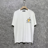 Amiri t shirts hollywood eagle printing short sleeve