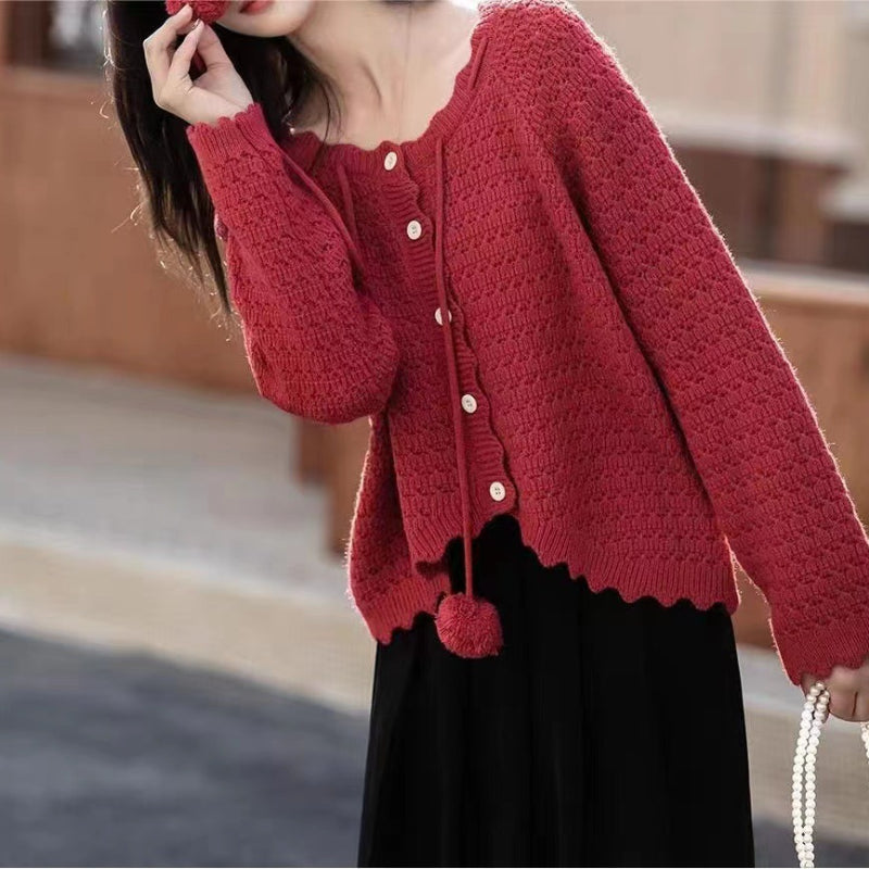 Women Knitwear Sweater Coat Knitted Cardigan