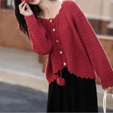 Women Knitwear Sweater Coat Knitted Cardigan