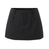 Women Skirt Summer Dark Striped Skirt Skirt