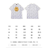 Drew house t shirt d@ew spotted smiley face pattern round neck pullover short sleeves