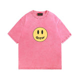 Drew house tshirt r collection d@ew moisturewicking, distressed smiley face graphic, crew neck, pullover, short sleeve wholesale single piece