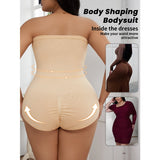 Shapewear bodysuit lifting the buttocks and tightening the abdomen