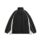 Unisex Jacket Casual Retro Sports Jacket Spring and Autumn Loose Lapel Jacket
