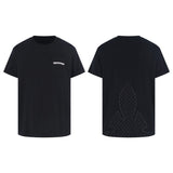 Ch hip-hop t shirts ch short-sleeved flame all-over printed short-sleeved loosecasualpure cotton american heavy weight short-sleeved
