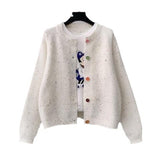 Women Knitted Cardigan Spring Loose Knitted Cardigan Top