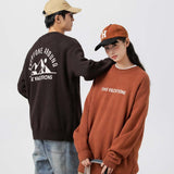 Unisex Sweater Autumn Back Letter Printed Sweater