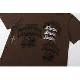 Travis Scott T Shirts x Mitchell x Ness Oregon Ducks Seal Short Sleeve