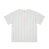 Drew house tshirt r d@ew striped smiley face letter print crew neck pullover short sleeve
