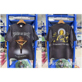 saint m t shirts s.m cartoon print crew neck pullover short sleeve top
