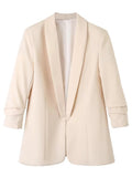 Women's Suits Casual Hemming Sleeve Lapel Small Suit Jacket Women's Top