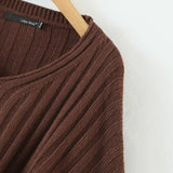 Women Sweater Knitwear Loose Batwing Sleeve Knitwear Sweater Cross Knitted Sheath Skirt Suit
